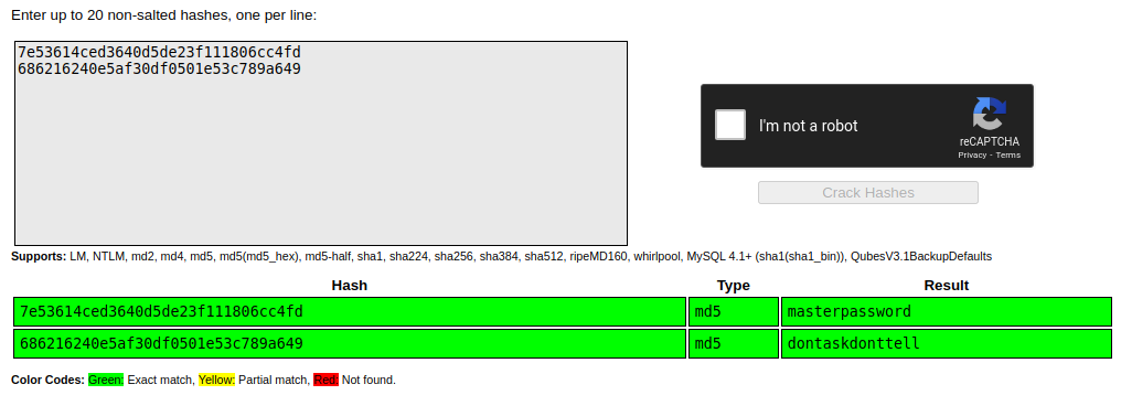 CrackStation Output